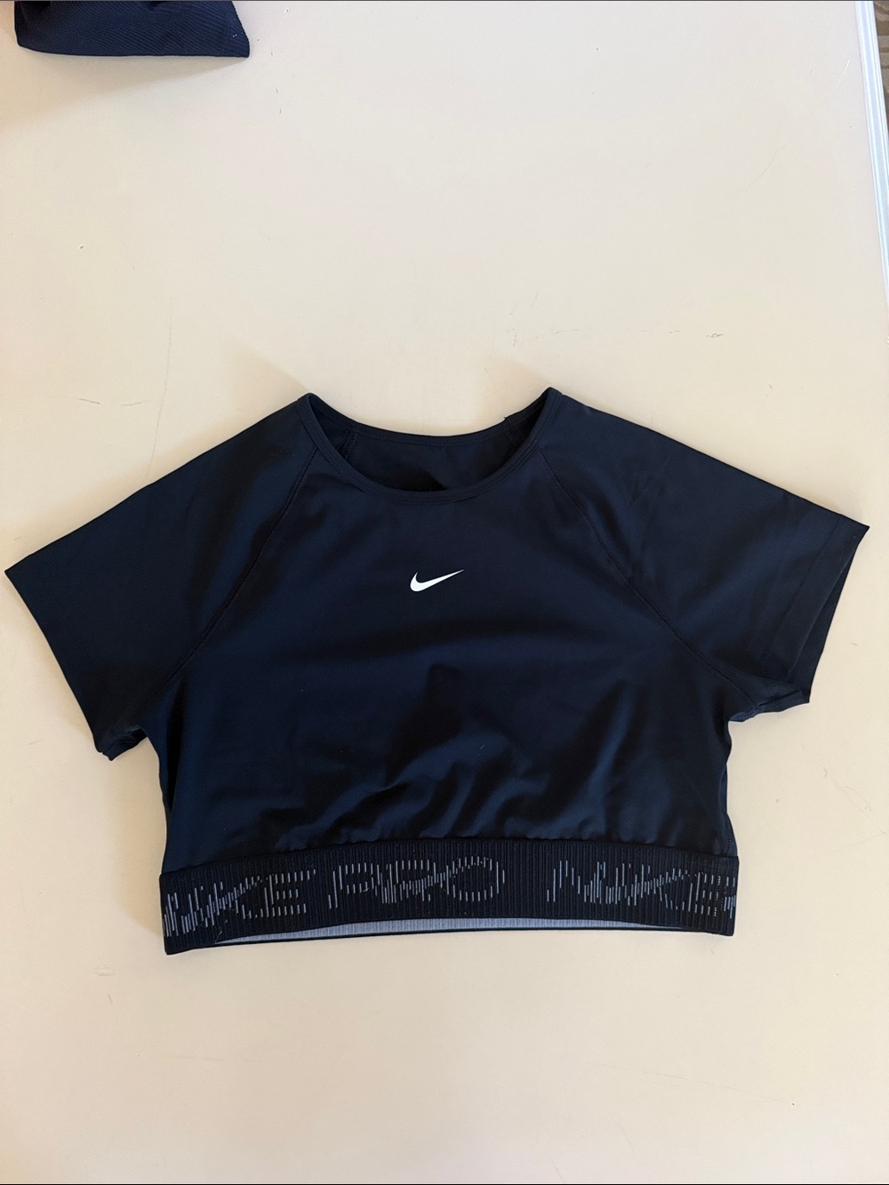 Nike Pro Black Crop Performance Top
